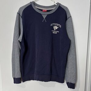 Puma Authentic Navy and Gray Crewneck Sweater